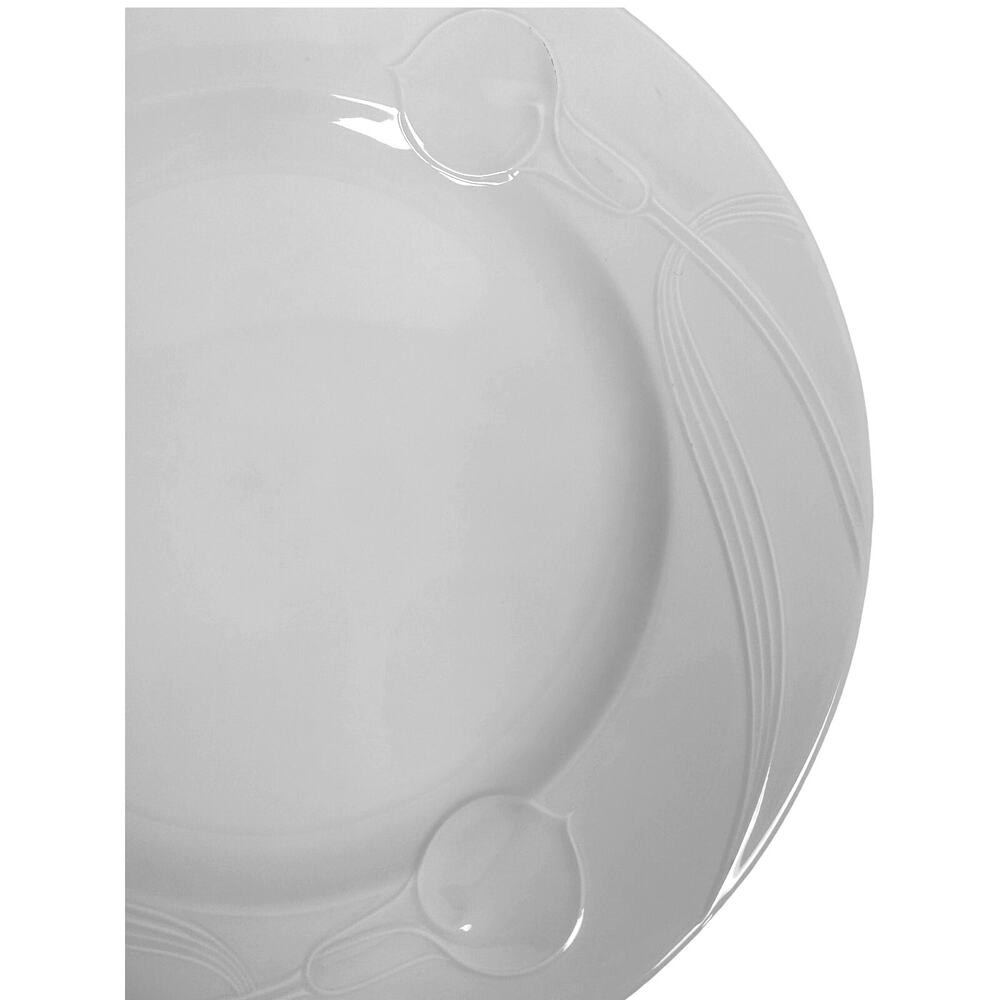 Mikasa Classic Flair White Retired 1984-2007 Japan 12" Round Chop Plate/Platter - Picture 2 of 5